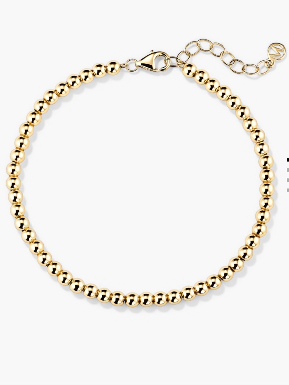 Mejuri Metallic Sphere Silver Bracelet